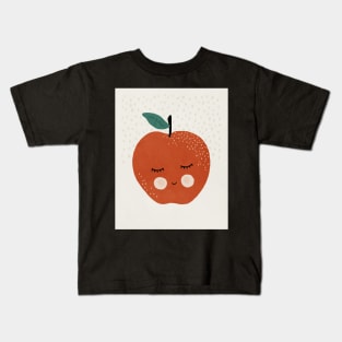Apple, Abstract, Mid century modern kids wall art, Nursery room Kids T-Shirt